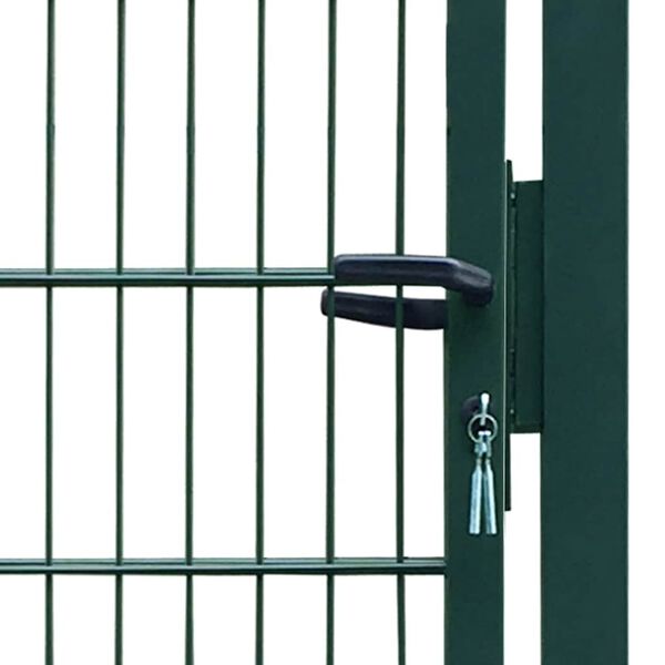 vidaXL 2D Fence Gate (Single) Green 100x140 cm