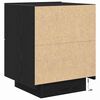 vidaXL Bedside Cabinet Black Oak 45 x 40 x 55 cm Engineered Wood