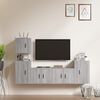 vidaXL 5 Piece TV Cabinet Set Grey Sonoma Engineered Wood