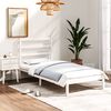 vidaXL Bed Frame without Mattress White 90x190 cm Single Solid Wood
