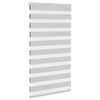 vidaXL Zebra Blind Light Grey 80x100 cm Fabric Width 75.9 cm Polyester