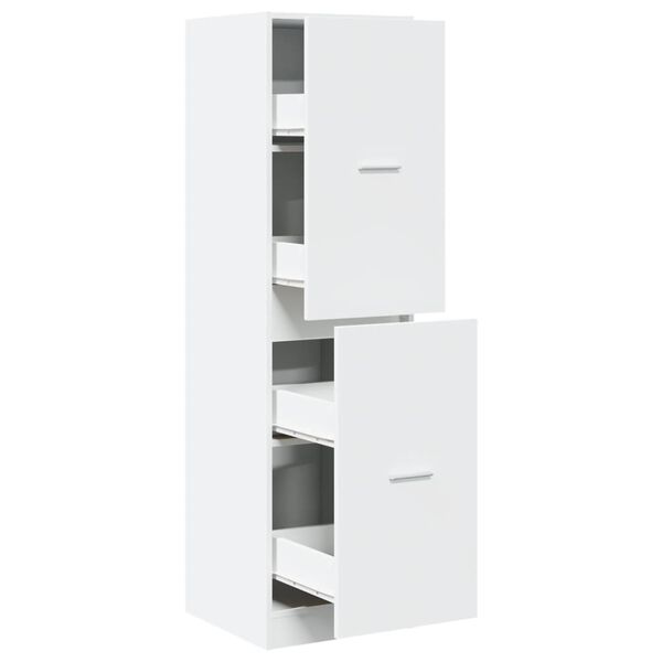 vidaXL Apothecary Cabinet&nbsp;White 40x41x144.5 cm Engineered Wood