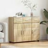 vidaXL Sideboard FLORIN Sonoma Oak 88.5 x 30.5 x 73 cm Engineered Wood