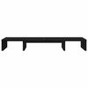 vidaXL Monitor Stand Riser Adjustable Black Oak 80x24x10.5 cm