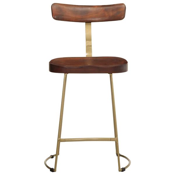 vidaXL Bar Stools 2 pcs 49x43x79 cm Solid Wood Mango