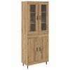 vidaXL Highboard 2 pcs Artisan Oak 69.5 x 34 x 180 cm Engineered Wood
