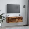 vidaXL Wall-Mounted Cabinet Wall-mounted Old Wood 100 x 36.5 x 35 cm