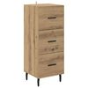 vidaXL Sideboard Artisan oak 34 x 34.5 x 90 cm Engineered Wood