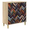 vidaXL Sideboard OMMEN Sonoma 69 x 33 x 75 cm Engineered Wood