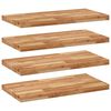 vidaXL Floating Shelves 4 pcs 80x40x4 cm Oil Finished Solid Wood Acacia