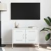 vidaXL TV Cabinet White 68x39x50.5 cm Steel