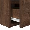vidaXL Wall-mounted Bedside Cabinets 2 pcs Brown Oak 38x34x40 cm