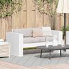 vidaXL Garden Sofa White 134 x 60 x 62 cm Solid Pine Wood