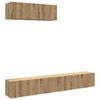 vidaXL Wall Mounted TV Cabinets 3 pcs Artisan Oak 100x30x30 cm Engineered Wood