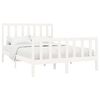 vidaXL Bed Frame without Mattress White 160x200 cm Solid Wood Pine
