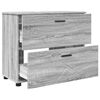vidaXL Bathroom Cabinet with Drawer Grey Sonoma 76.5 x 35 x 64 cm
