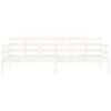 vidaXL Day Bed without Mattress White Solid Wood Pine 80x200 cm