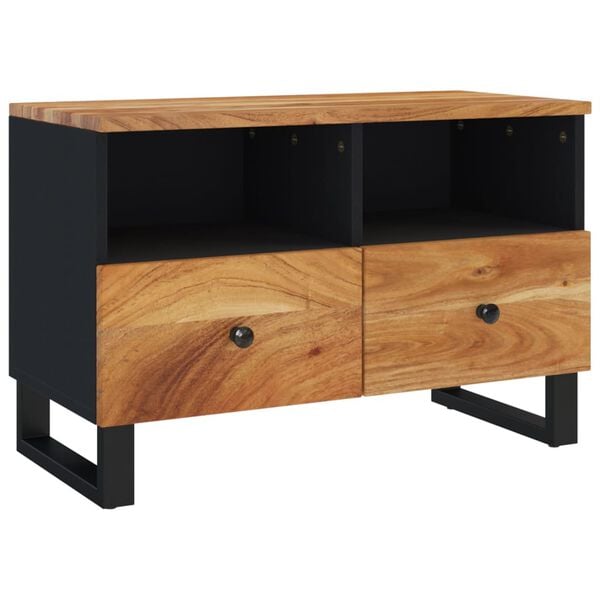vidaXL TV Cabinet 70x33x46cm Solid Wood Acacia