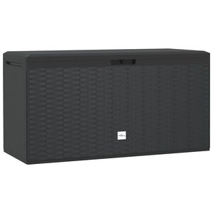 vidaXL Garden Storage Box Anthracite 114x47x60 cm