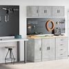 vidaXL Garage Cabinets 2 pcs Concrete Grey Engineered Wood