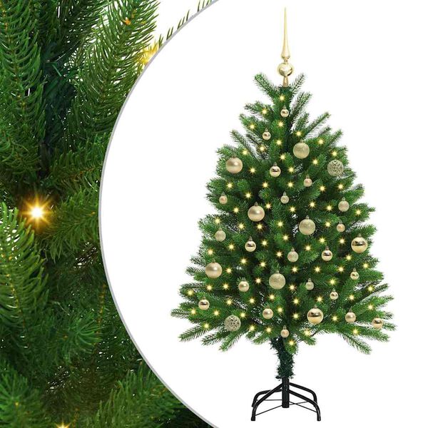 vidaXL Christmas Tree with 150 LEDs with Stand Green 120 cm PE