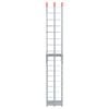 vidaXL Motorcycle Ramp Folding Silver 180 x 28 x 5 cm Aluminium