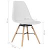 vidaXL Dining Chairs 6 pcs White PP