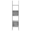 vidaXL Book Cabinet Concrete Grey 40x35x180 cm Engineered Wood