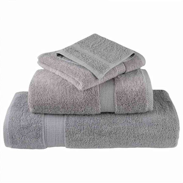 vidaXL Guest Towel SOLUND Grey Cotton