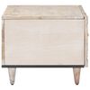 vidaXL Coffee Table White 80 x 50 x 40 cm Solid Mango Wood
