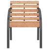 vidaXL Garden Chairs 2 pcs Wood