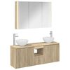 vidaXL Bathroom Cabinet Set 4 pcs Sonoma Oak Engineered Wood