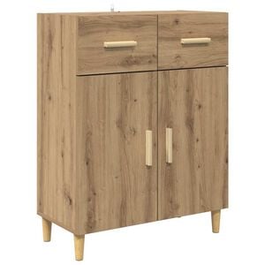 vidaXL Sideboard Artisan oak 34 x 69.5 x 89 cm Engineered wood