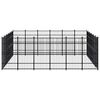 vidaXL Outdoor Dog Kennel Steel 33.18 m&sup2;