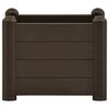 vidaXL Garden Raised Bed PP Mocha 43x43x35 cm