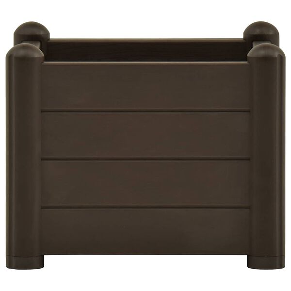 vidaXL Garden Raised Bed PP Mocha 43x43x35 cm