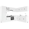 vidaXL 14 Piece Kitchen Cabinet Set Lucca White Engineered Wood