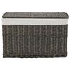 vidaXL 6 Piece Nesting Basket Set Grey Natural Willow