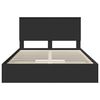 vidaXL Storage Bed with Headboard Black 140 x 190 cm Engineered Wood