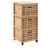 vidaXL Bathroom Cabinet 41x41x91 cm Solid Walnut Wood