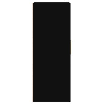 vidaXL Wall Cabinet Black 69.5x32.5x90 cm Engineered Wood