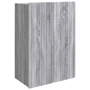 vidaXL Wall-Mounted Cabinet Grey Sonoma 66 x 34.5 x 92 cm