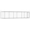 vidaXL Dog Cage with Door Grey 6x2x1.5 m Galvanised Steel