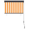 vidaXL Outdoor Roller Blind 100x250 cm White and Orange