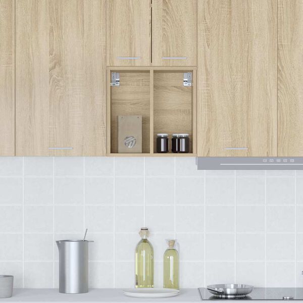 vidaXL Hanging Cabinet Sonoma Oak 40 x 29.5 x 40 cm Engineered Wood