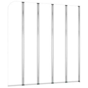 vidaXL Bath Enclosure 120x140 cm Tempered Glass Transparent