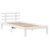 vidaXL Bed Frame with Headboard without Mattress White 90x200 cm