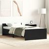 vidaXL Bed Frame without Mattress Black Oak 90x200 cm Engineered Wood