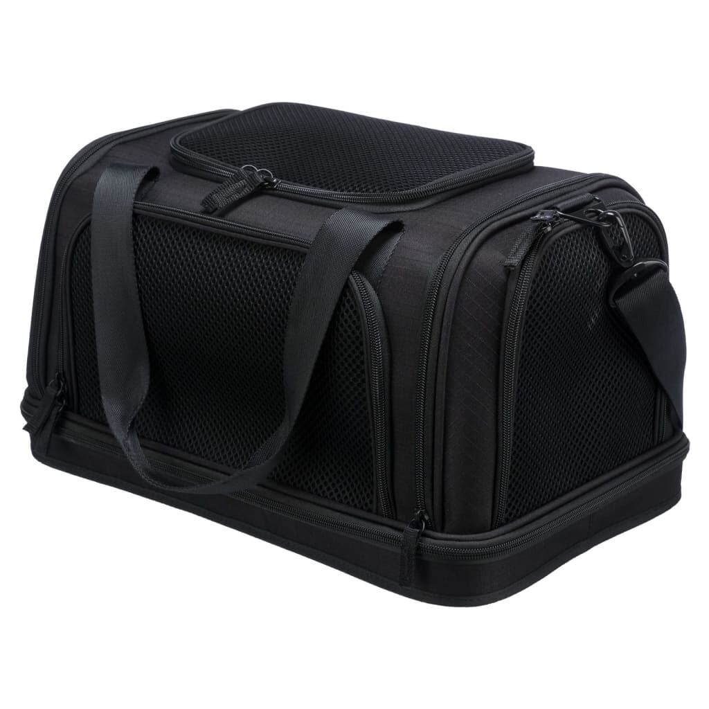 TRIXIE Dog Airline Carrier Plane 44x28x25 cm Black vidaXL