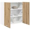 vidaXL Hanging Cabinet Artisan Oak 80 x 31 x 80 cm Engineered Wood